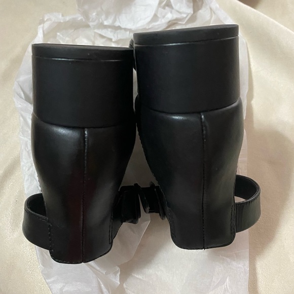 Clarks Collection Elisa Dedra Dress Sandals Block Heel Ankle Strap Black Size 6 - Picture 11 of 11